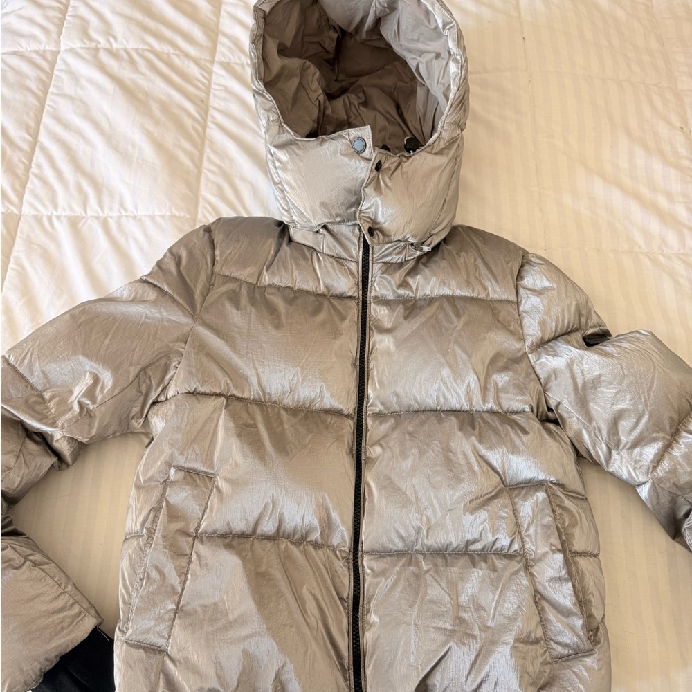 Bcbgmaxazria Metallic Silver Jacket - image 3